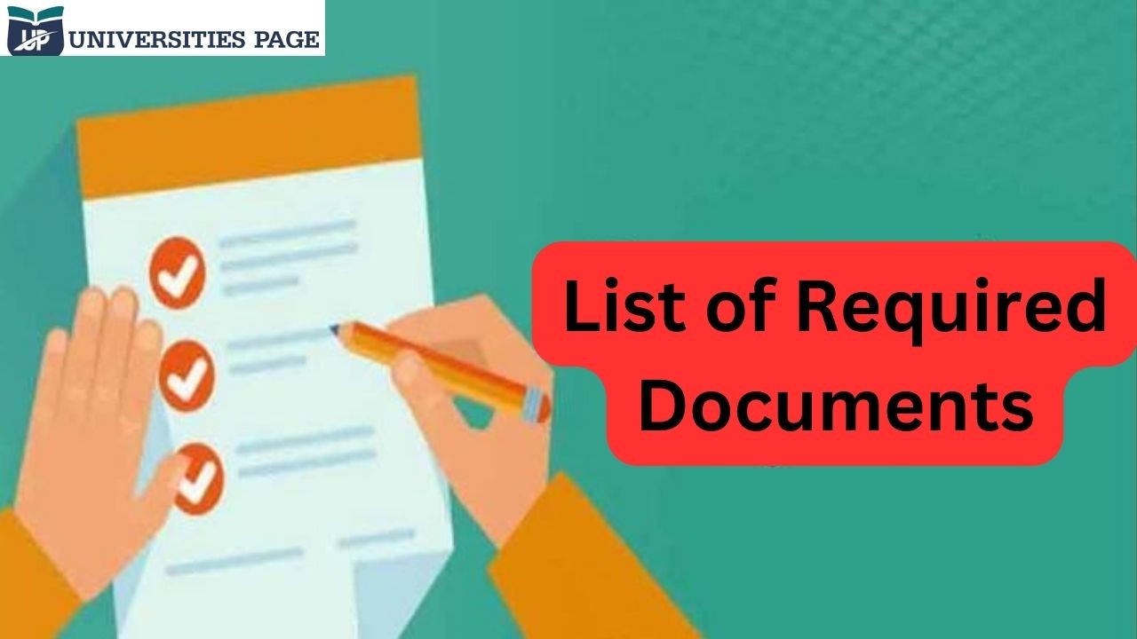 list of Required documents